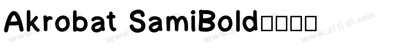 Akrobat SamiBold字体转换